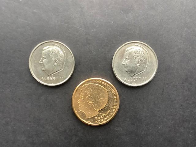 Herdenkingsmunten EK voetbal 2000.