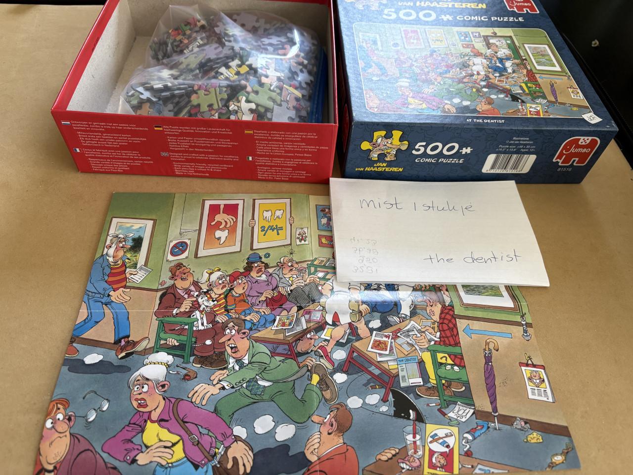 Jan van Haasteren” Bij de tandarts” 499 stukjes