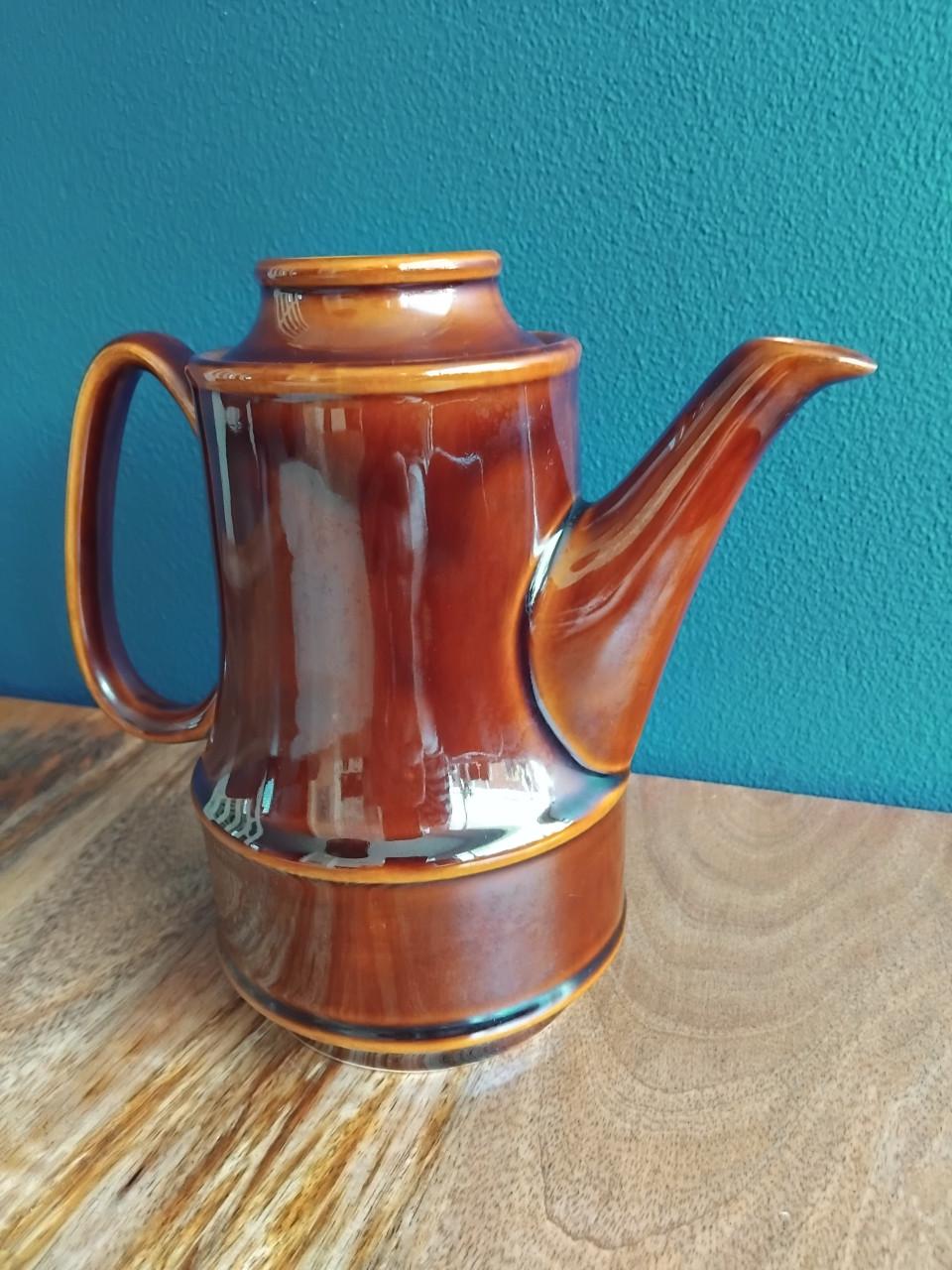 Vintage Koffie/Theepot Theelichtwarmer Kop/schotel