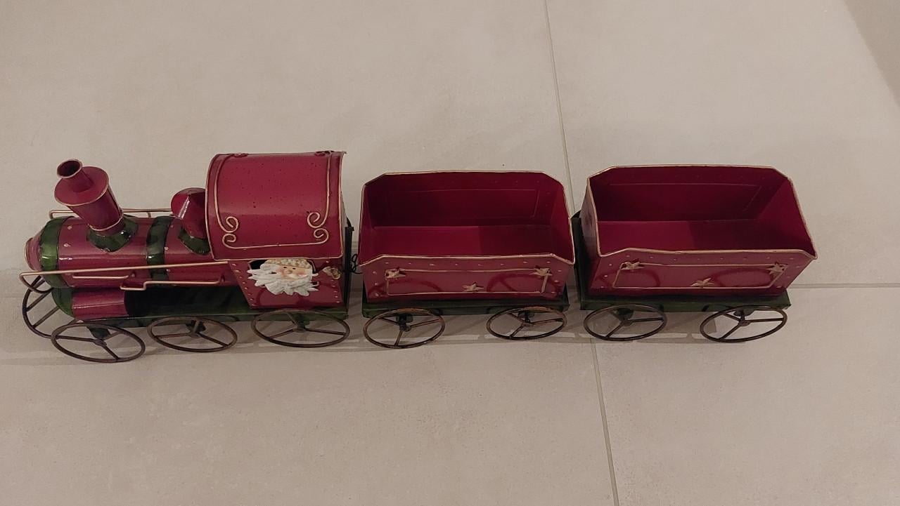 Rode decoratieve Kerst trein
