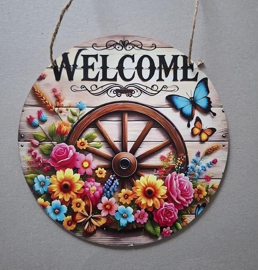 Houten Welcome Borden  NIEUW