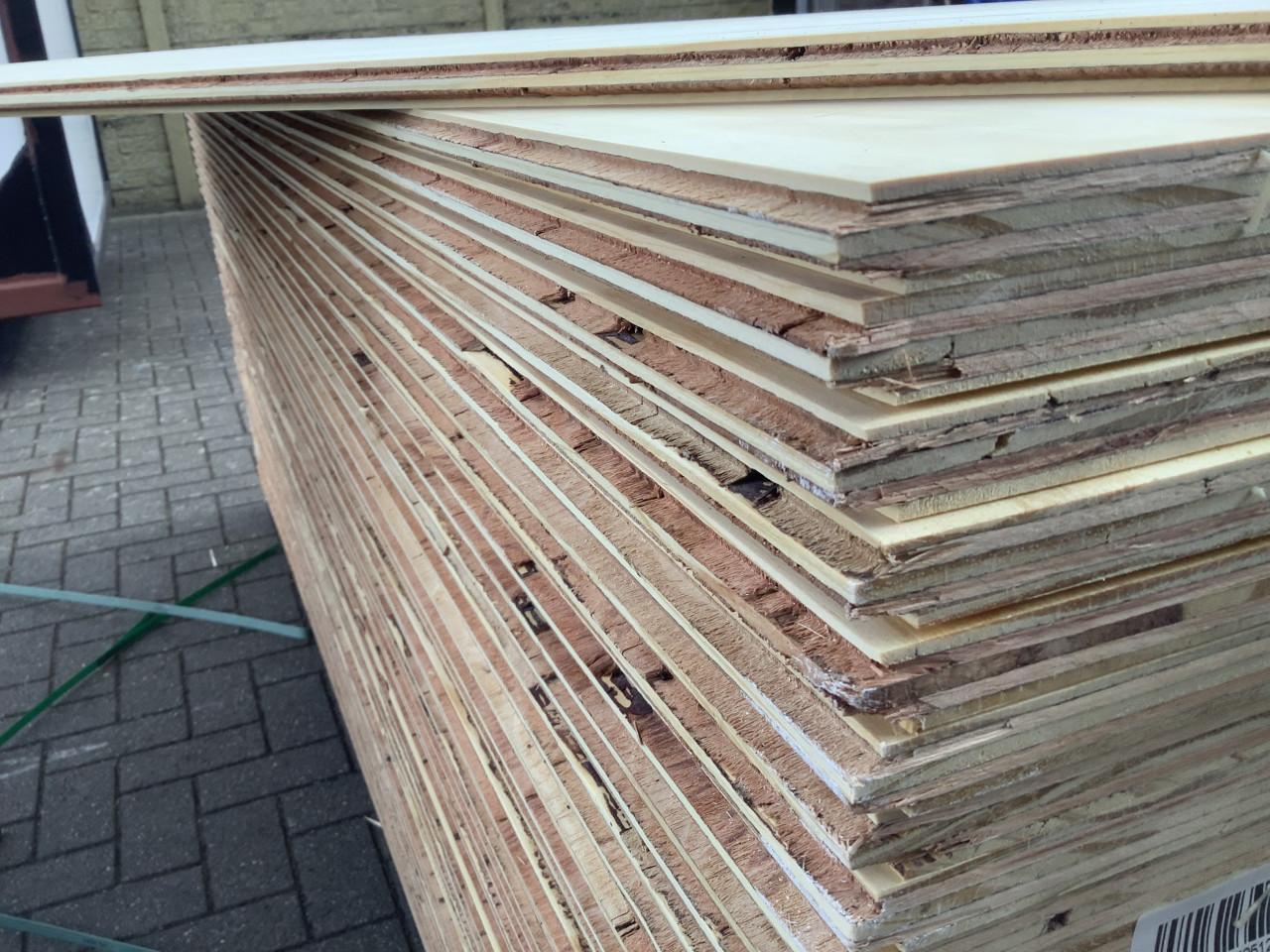 Nieuwe zichtwerk Underlayment platen 18mm 122x244 mes en groef