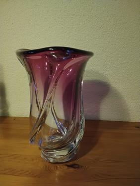 Vintage Kristallen vaas  van Val Saint Lambert