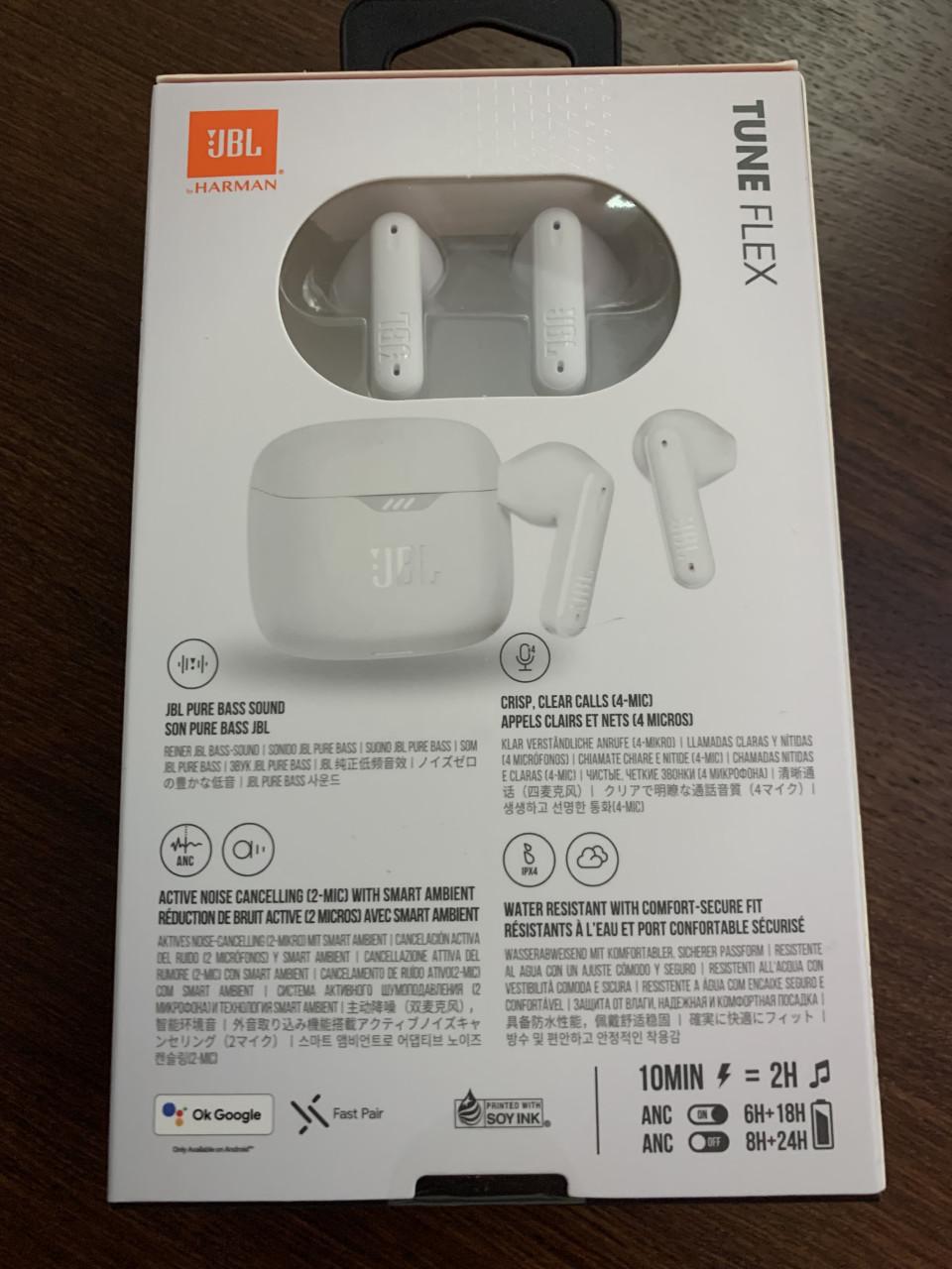 JBL Tune Flex draadloze bluetooth oordopjes - ANC - Nieuw