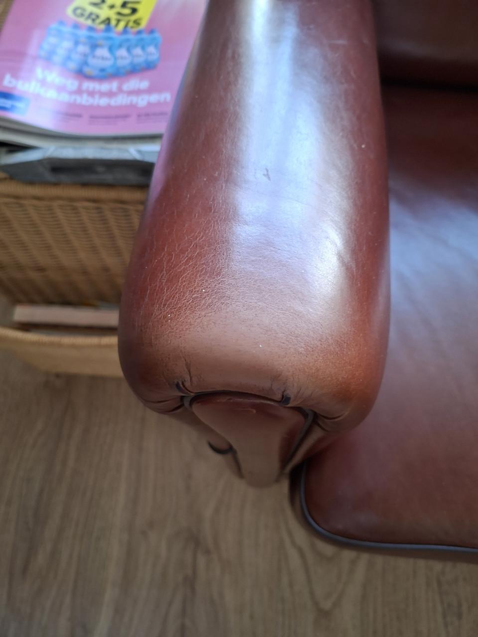 Schapenleren bank en stoelen