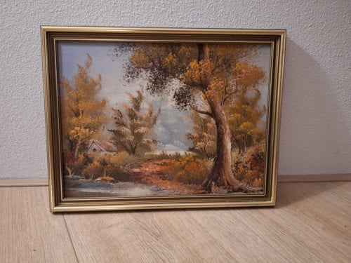 Set schilderijen met landschap