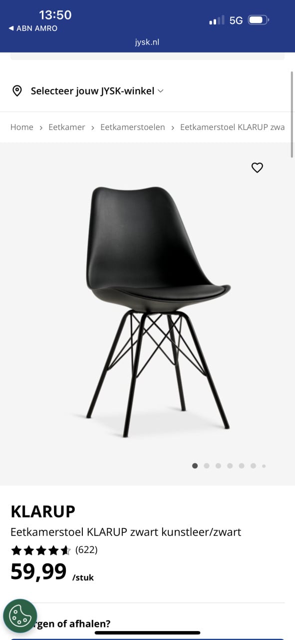 4 eettafel stoelen