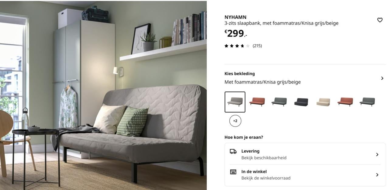 Slaapbank NYHAMN IKEA