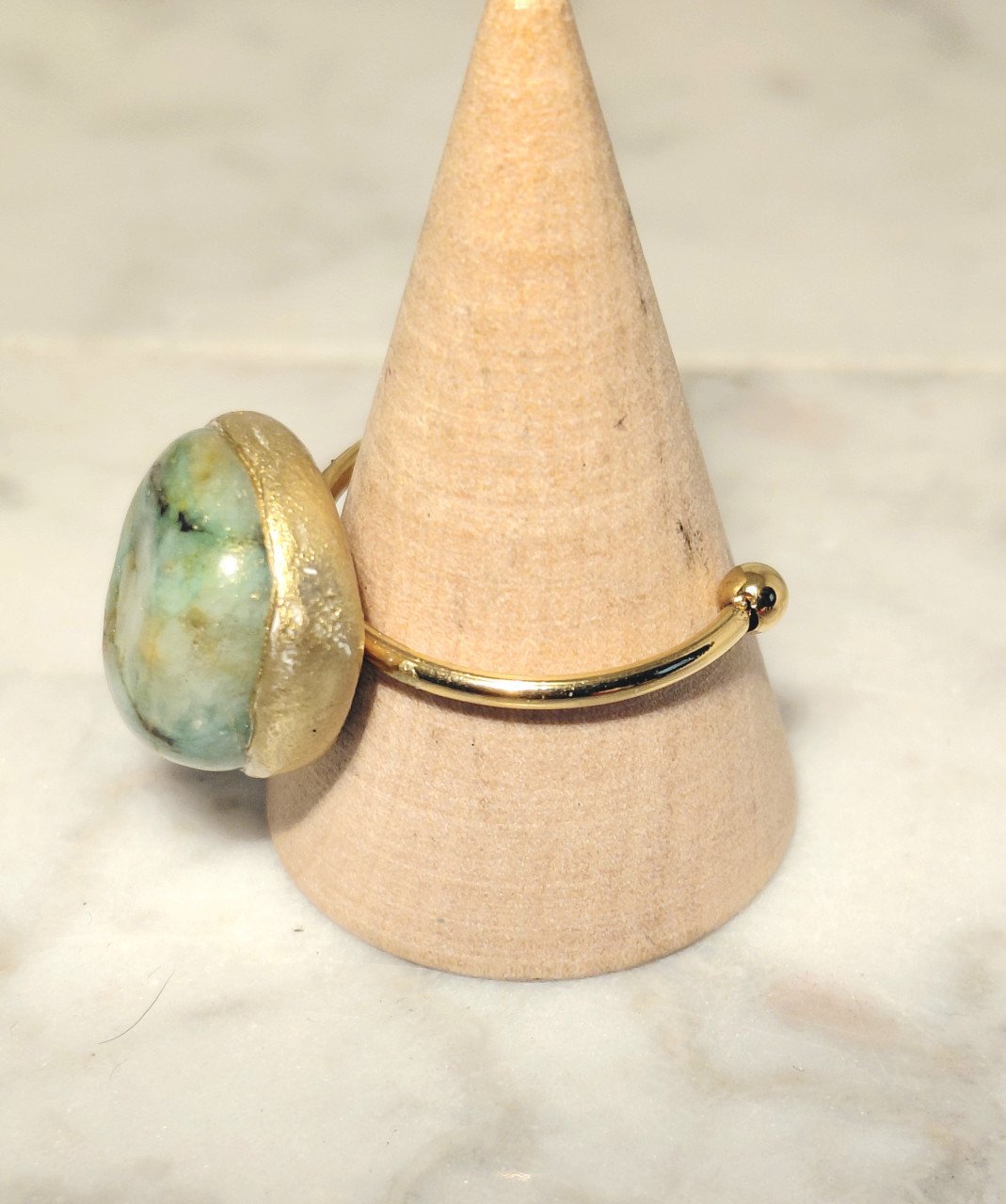 Ring chrysopraas