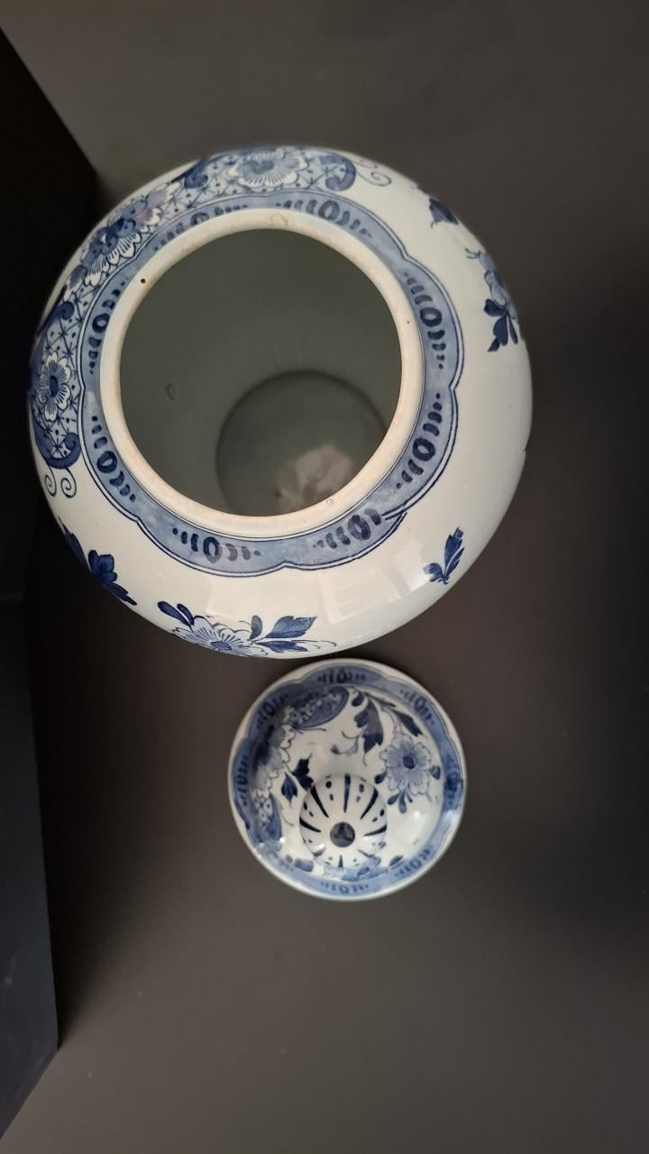 Dekselpot Delftsblauw