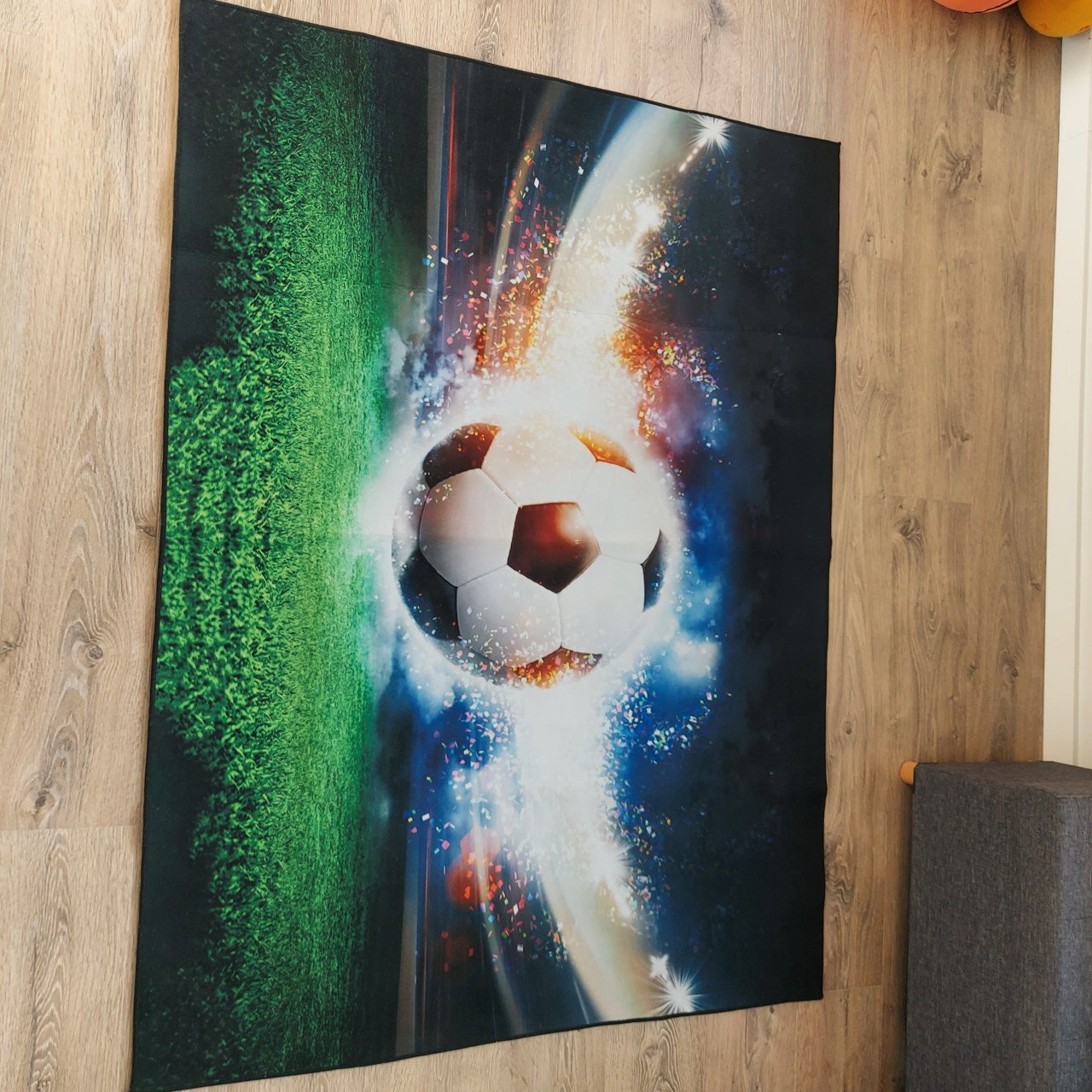 Mooi nieuw vloerkleed voetbal