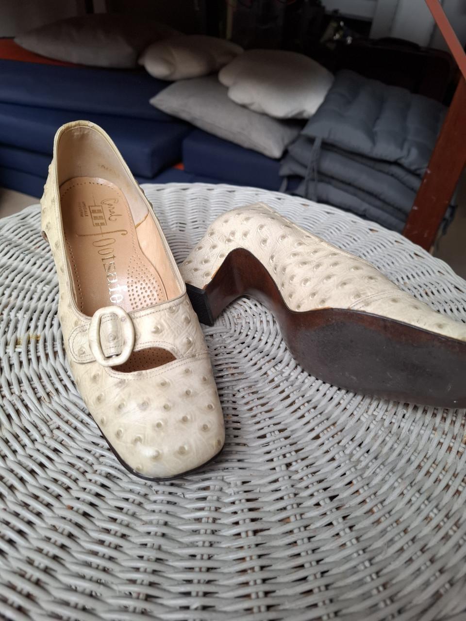 Vintage set schoenen en tasje