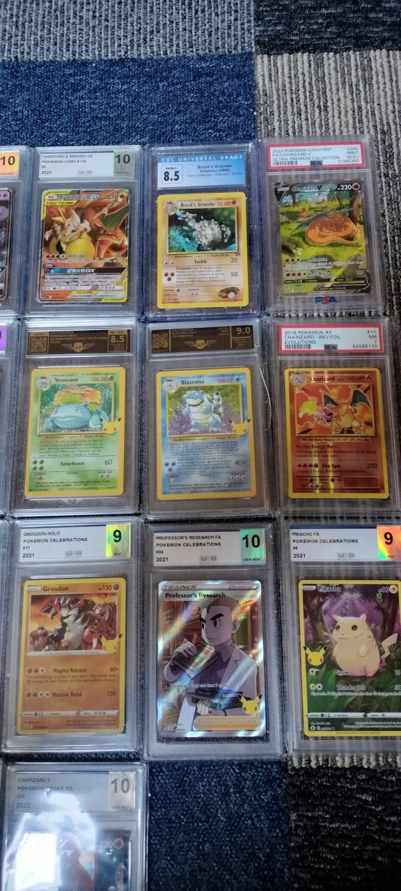 Pokemon slabs graded kaarten