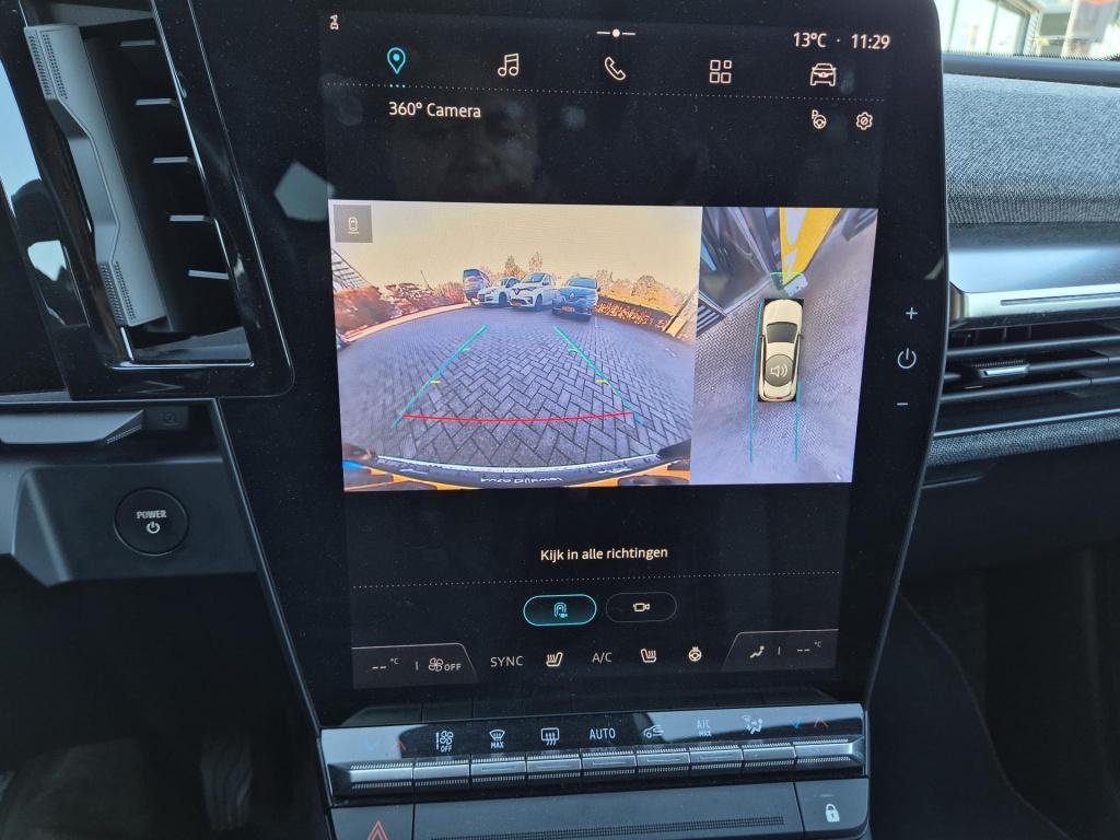 Renault Megane E-tech ev60 optimum charge techno 360° camera, blind spot de