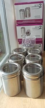 Voorraadbus met doorzichtige deksel - 13 st. waarvan 7 nieuwe