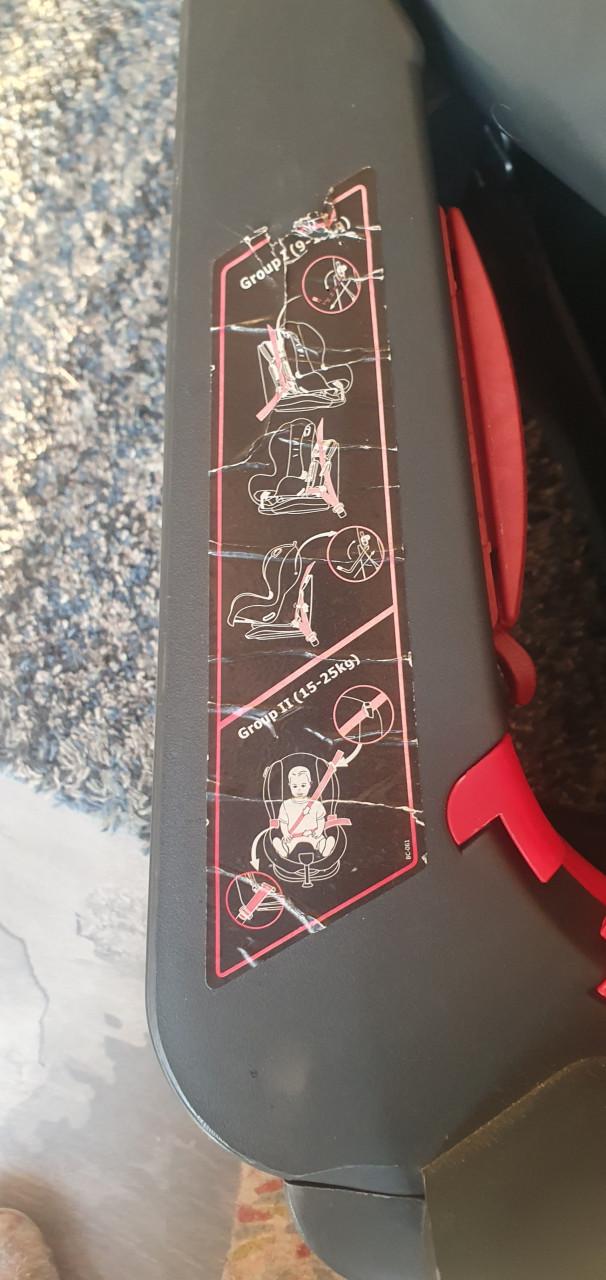 Autostoeltje groep 1&2 9-18 kg en 15-25 kg