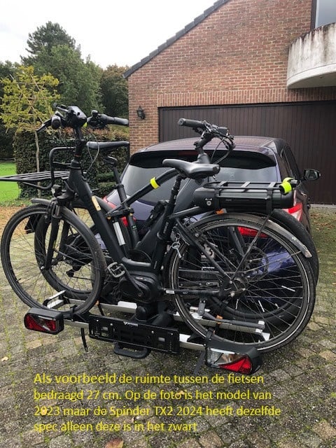 Nieuw de Spinder TX2 fietsendrager model 2025, op voorraad