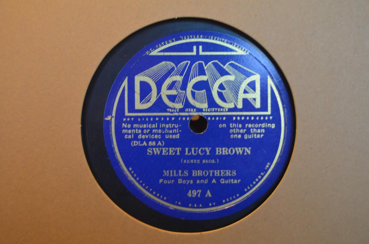 Bijzondere 78rpm Mills Brothers