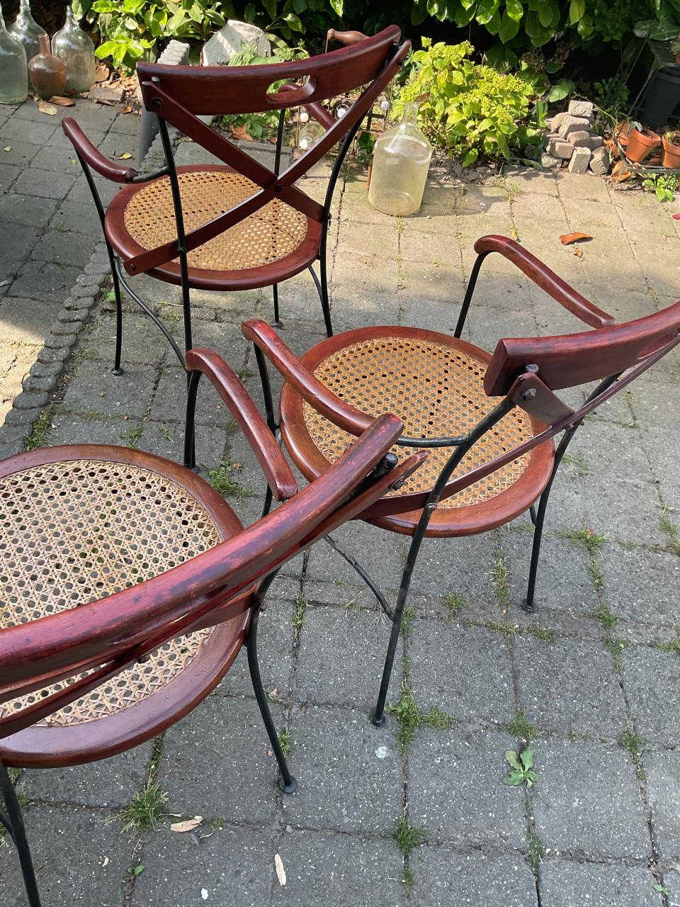 Cross back stoelen 4 st.