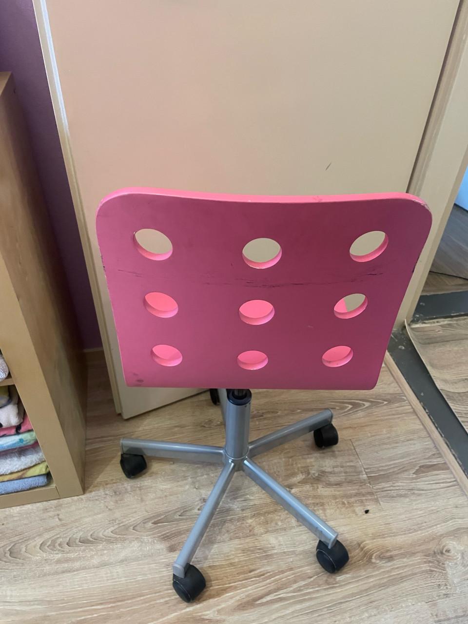 Roze kinderbureaustoel ikea