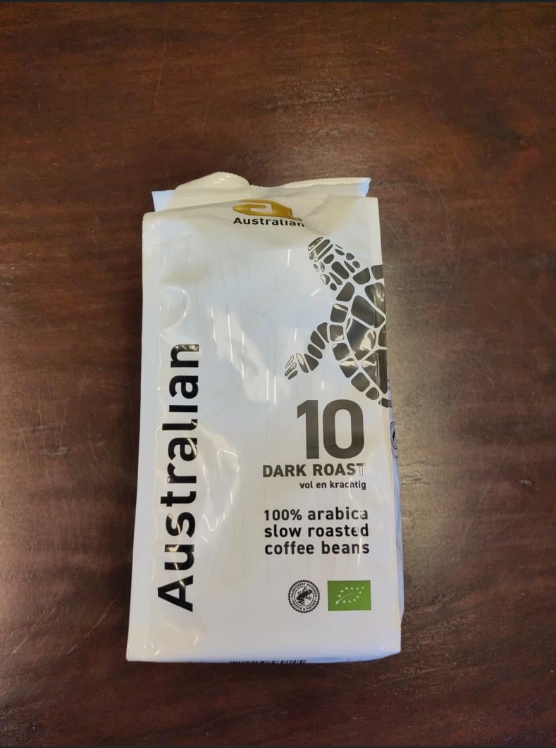 Koffiebonen Australian biologisch 500 gram Dark roast
