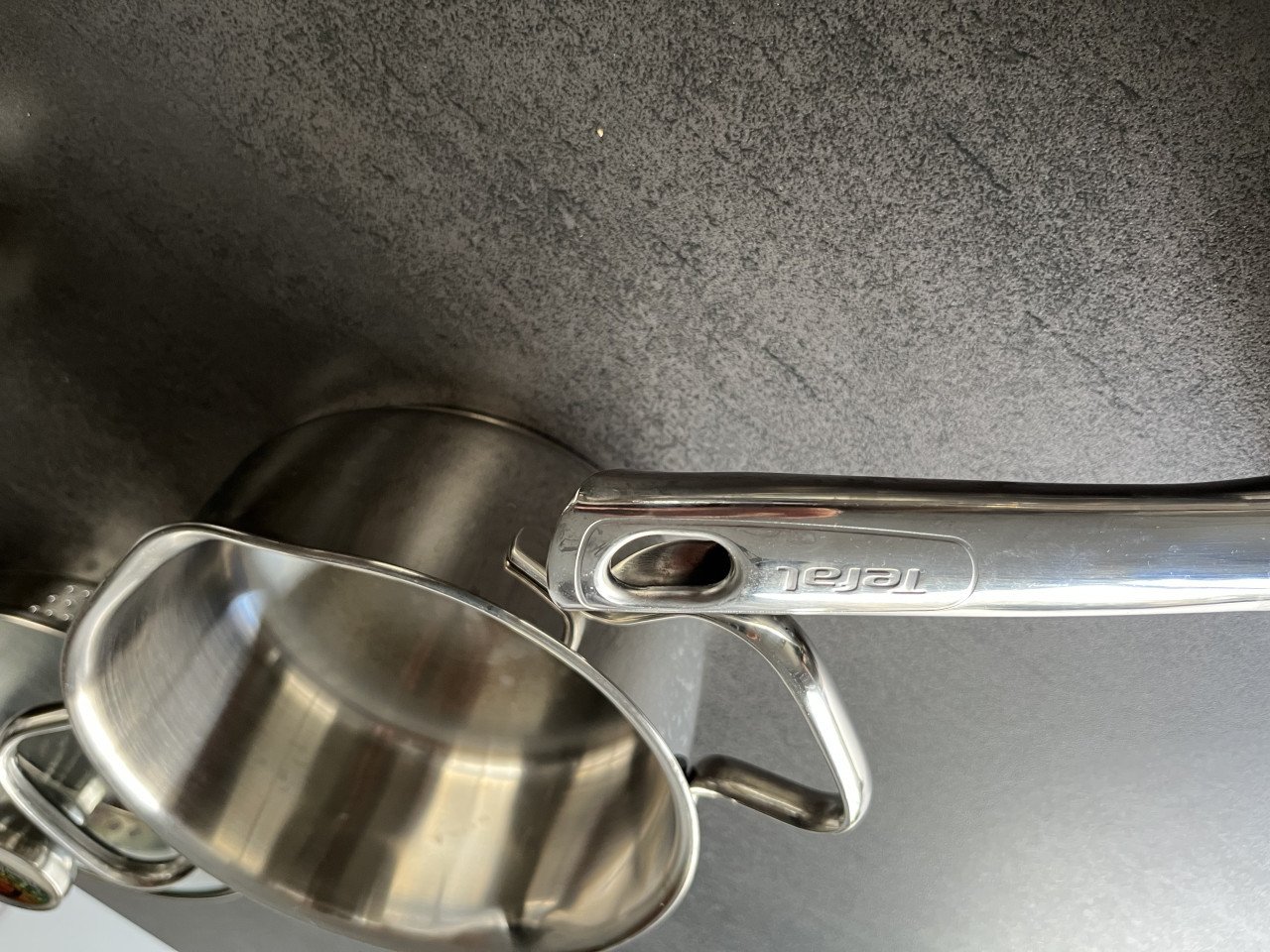 Tefal pannenset – 4-delig, RVS met glazen deksel