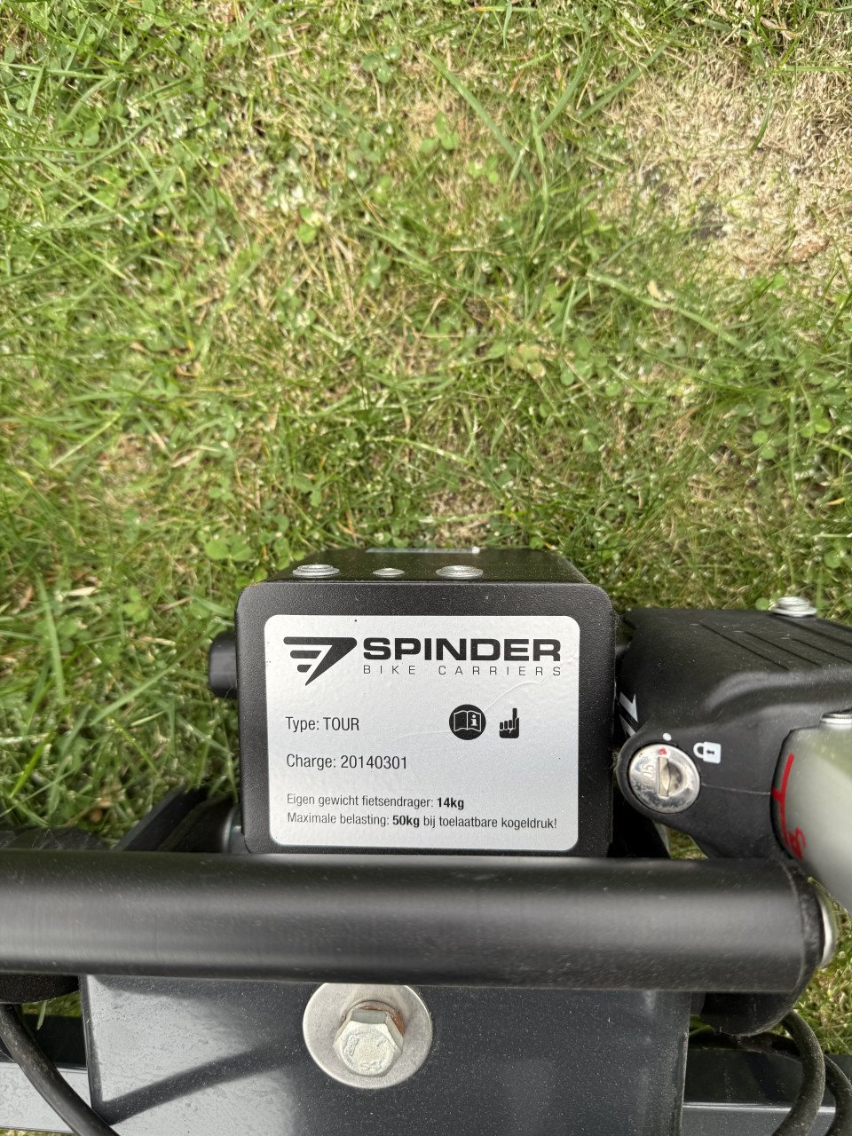 Fietsendrager, merk Spinder type:tour voor 2 fietsen, zo goed als nieuw.