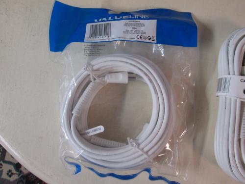 Coax kabel 10 meter of 7.5 meter nieuw