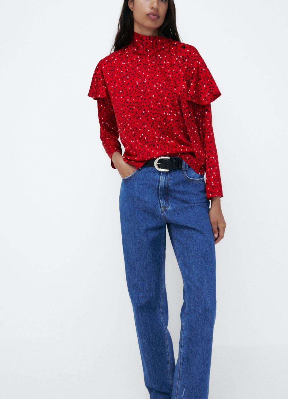 Nieuwe rode blouse van Zara Maat M