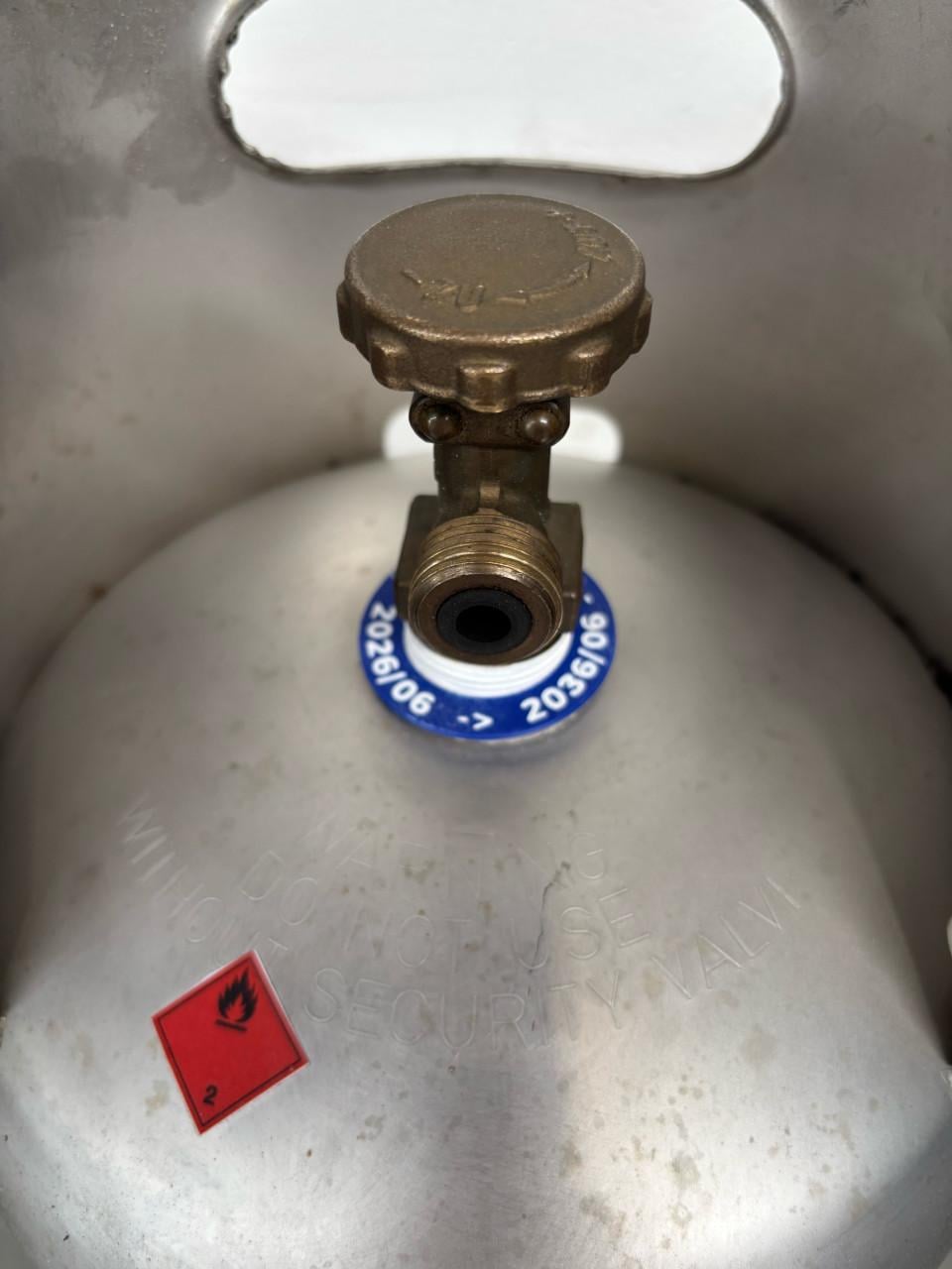 RVS Gasfles 5kg JSP