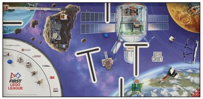 FIRST LEGO League mat compleet