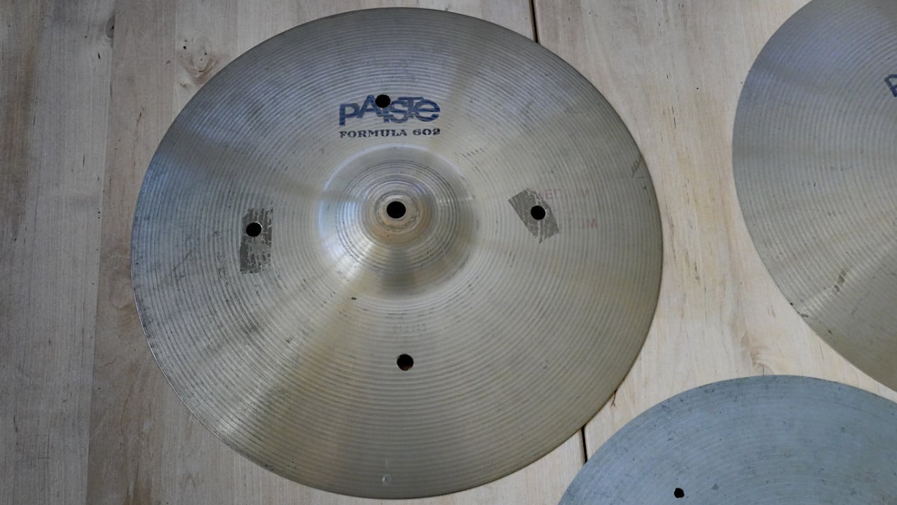 Hihat set, Vintage Paiste 602, 14 inch set; gebruikt maar goed.!