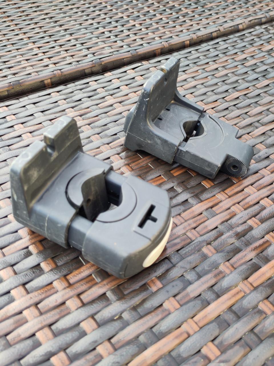 Fietstoeltje Yepp Mini incl scherm en 2 adapters (lichtblauw)