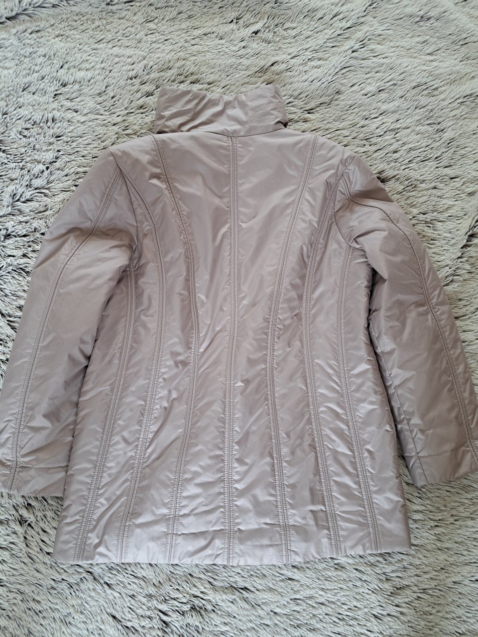 Jas zomer beige Isabell maat 40 valt ruim