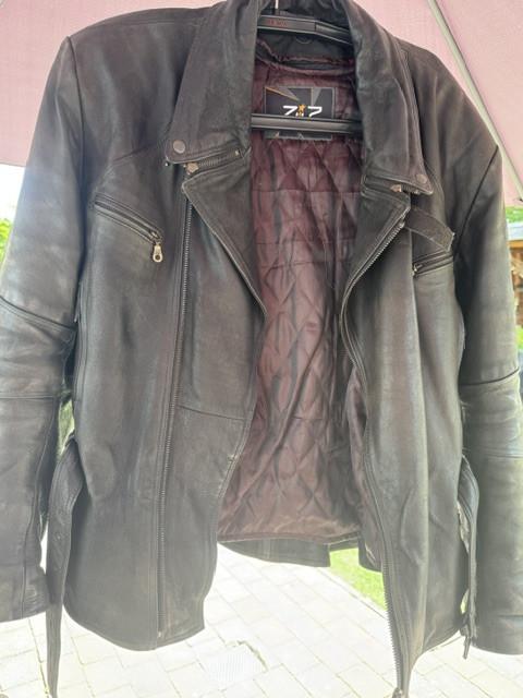 Leren motorjas
