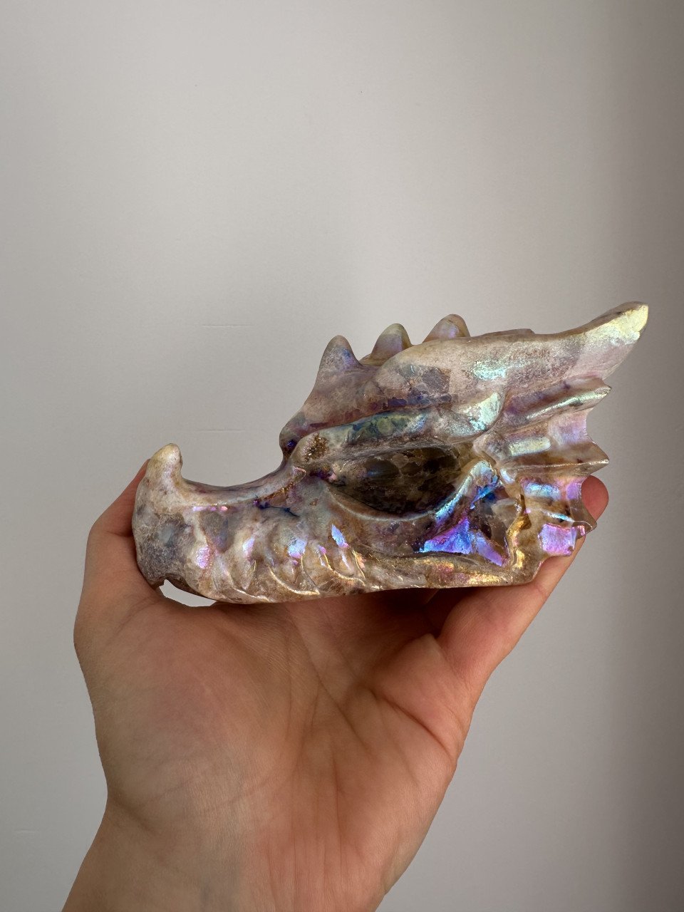Aura Sfaleriet Drakenkop Geel Paars