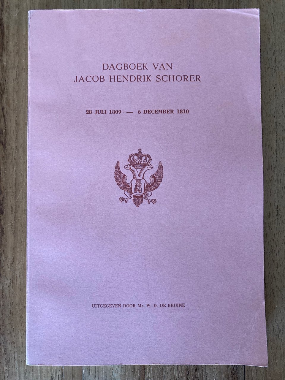 Dagboek van Jacob Hendrik Schorer (burgemeester van Middelburg)