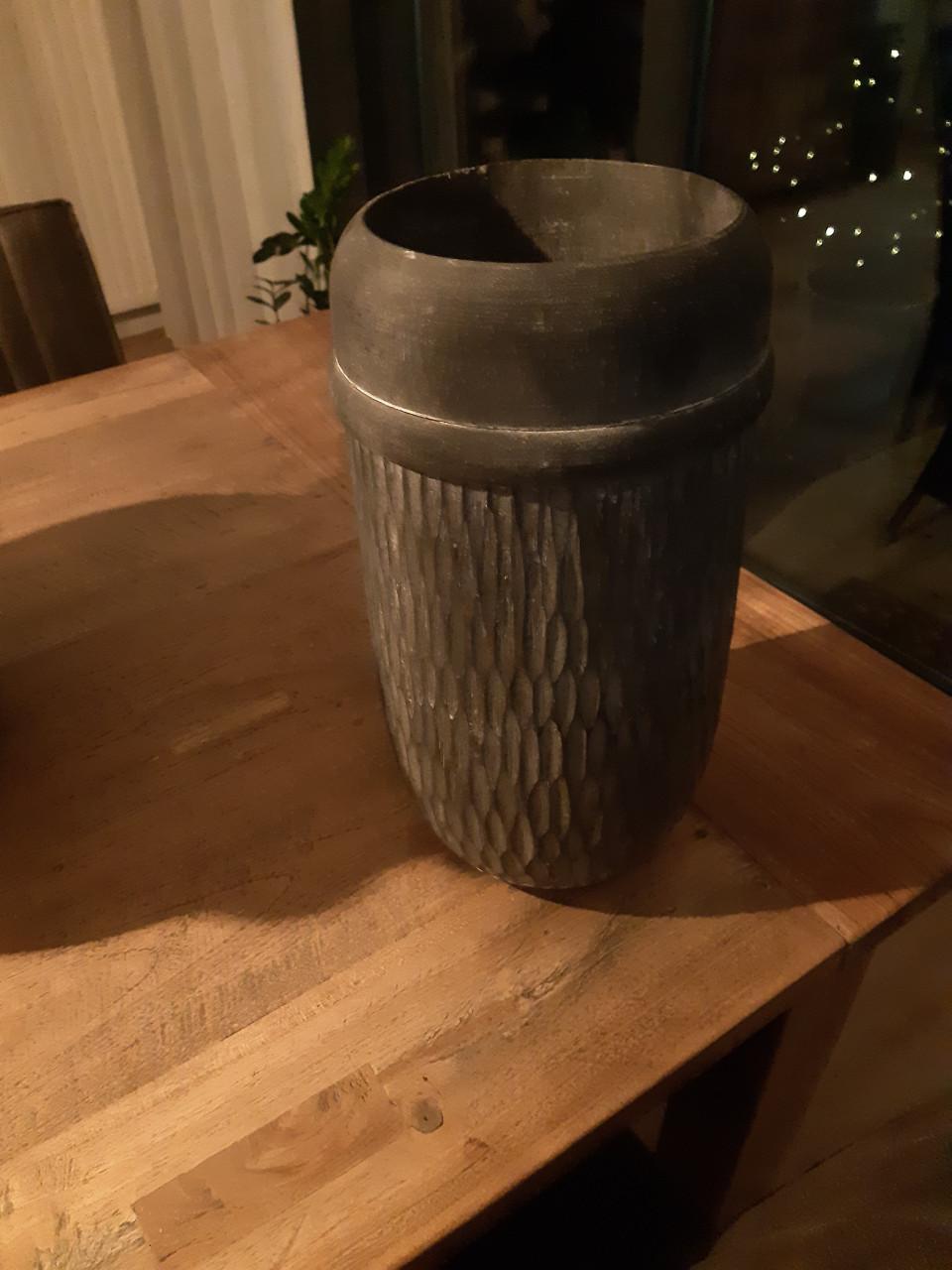 Houten vaas in prima staat