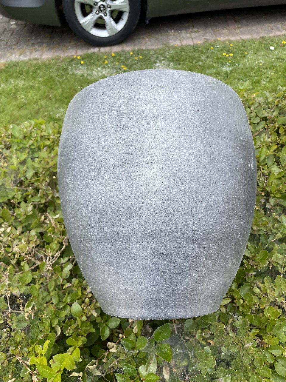 Bloempot lichtgrijs