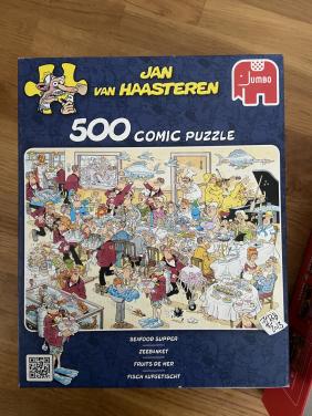 Jan van Haasteren puzzel á 500 stukjes, thema ‘Zeebanket’