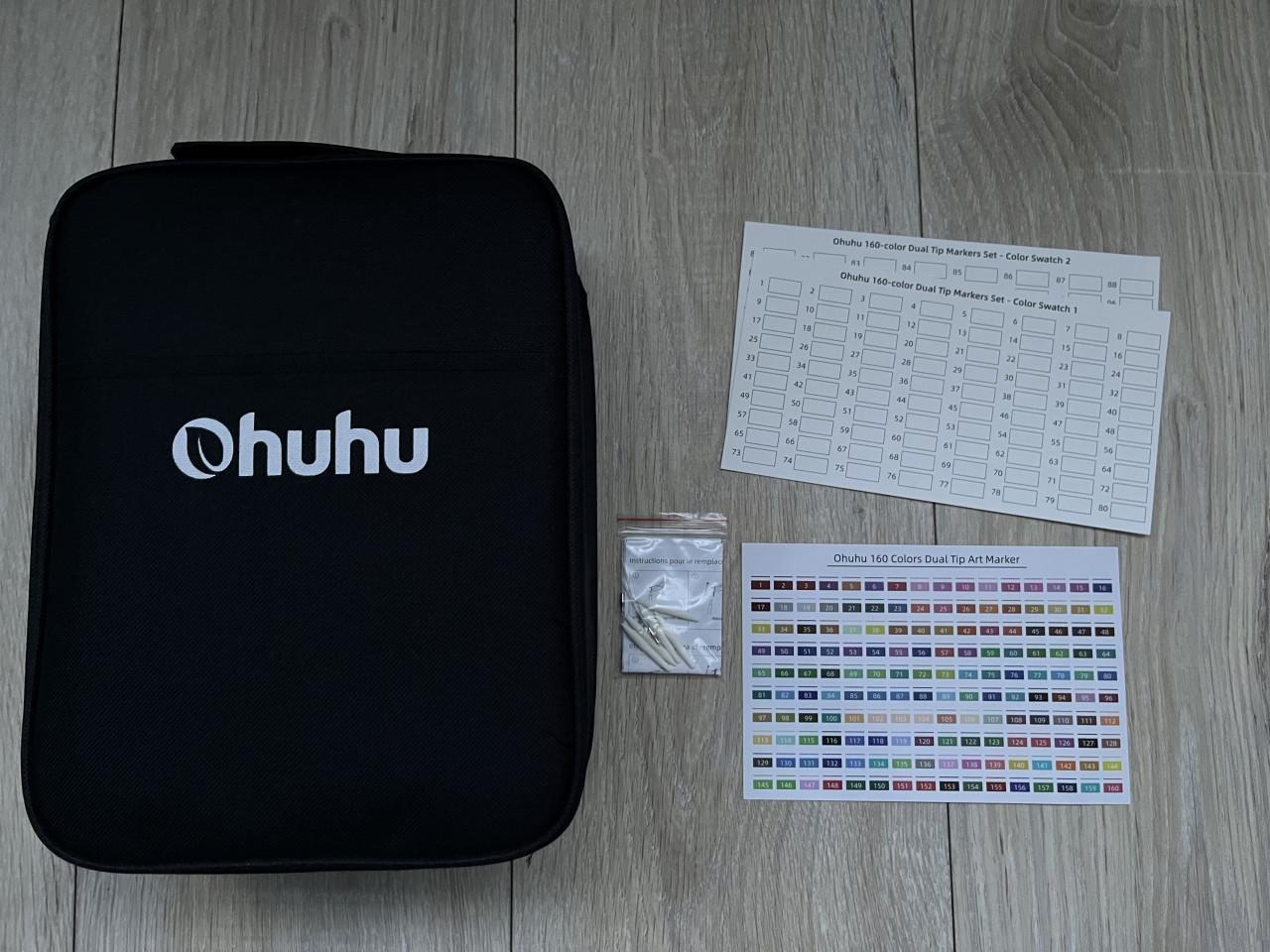 Ohuhu dual tip markerset 160 stuks - NIEUWE STAAT