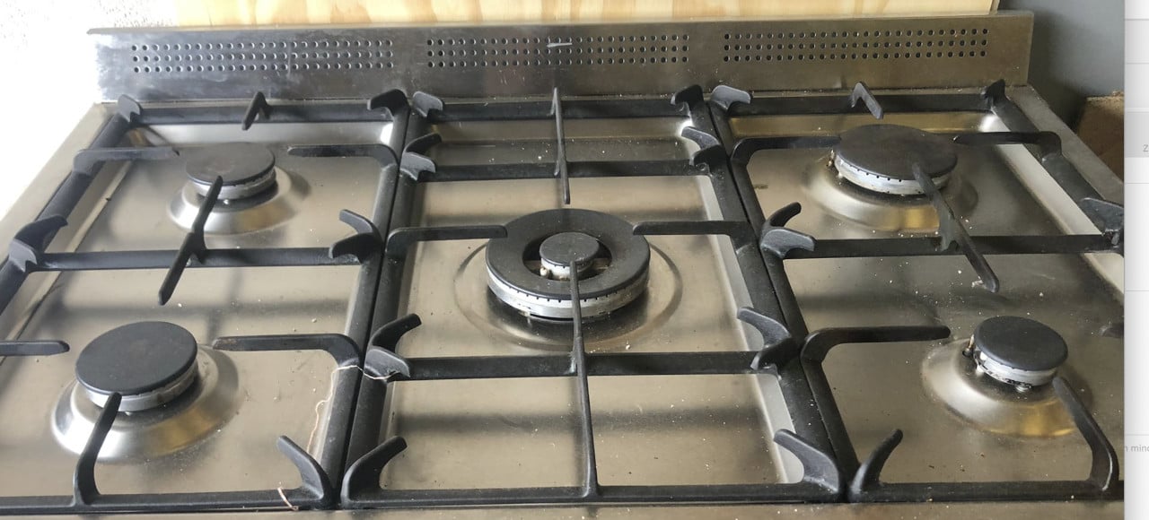 Gasfornuis 90cm Moet nog gepoetst! (Refurbished)