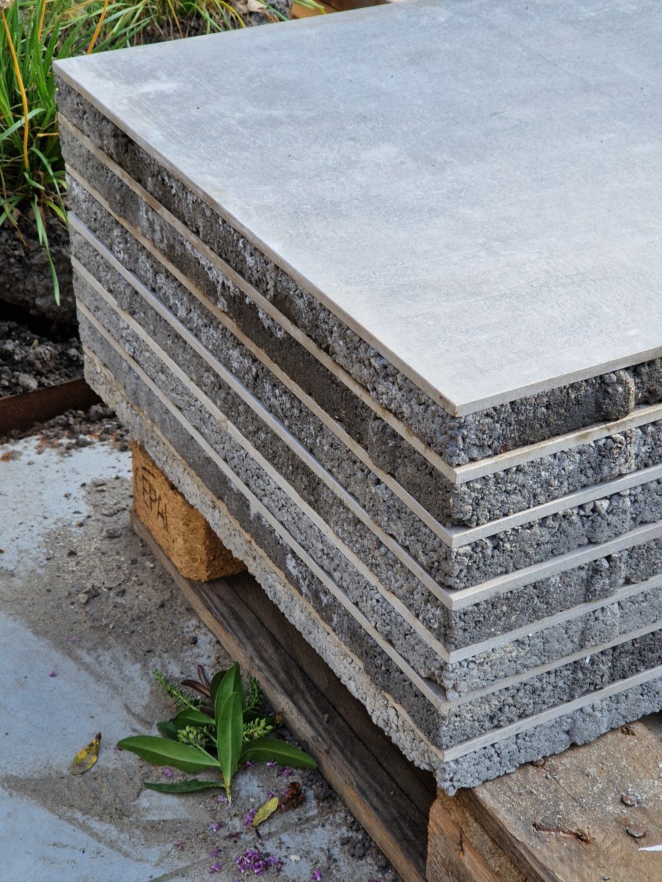 7x MBI Geoceramica Patch Plus Grey 60x60 Tegels