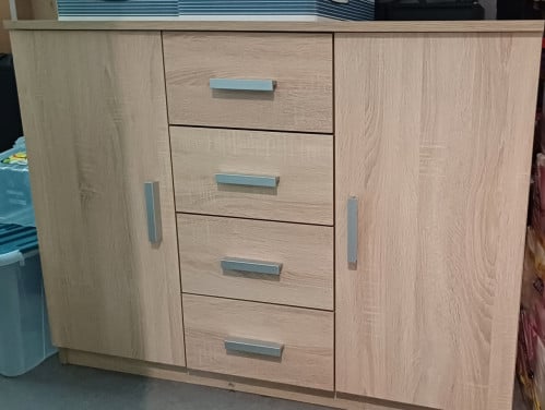 Te koop Dressoir TAPDRUP 2 deuren licht eiken