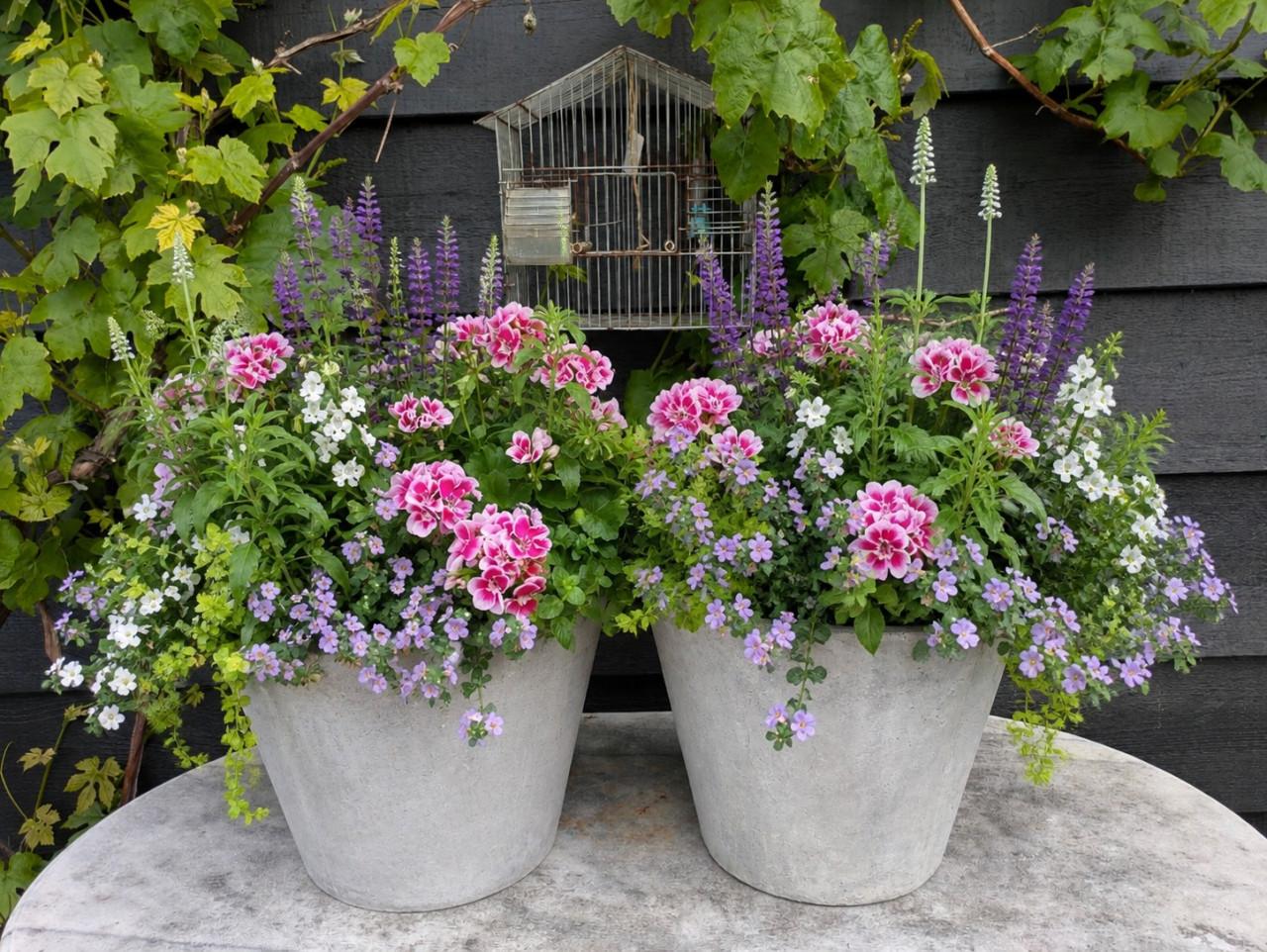Grote bloempotten