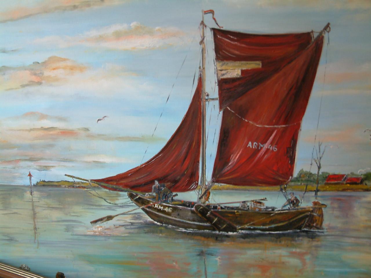 Sterk staaltje zeemans  kunst redders in storm   Jac Caljouw  Arnemuiden