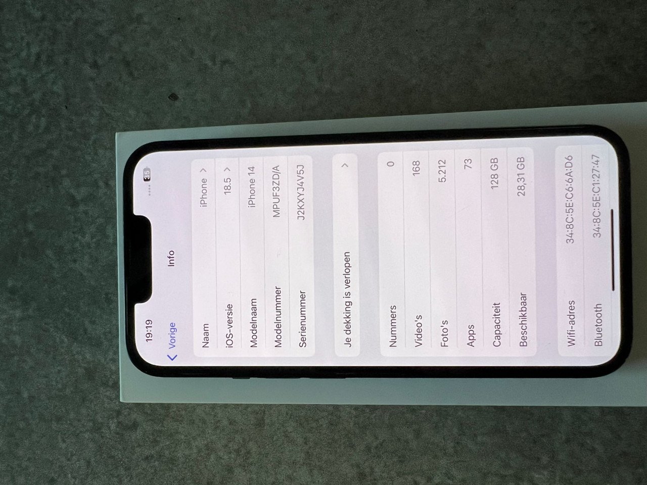 Aangeboden nette iPhone 14 zwart