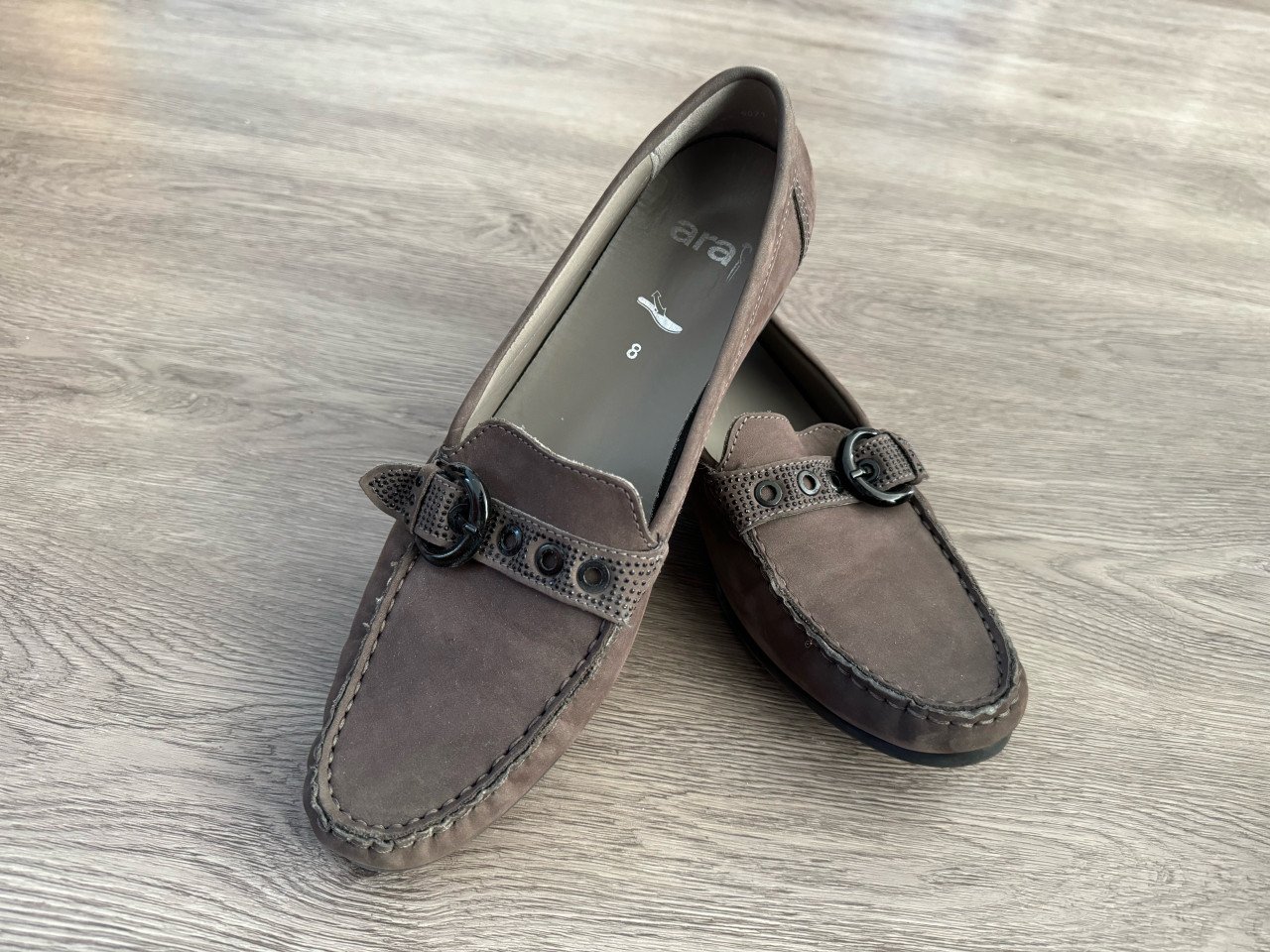 Ara leren mocassins, maat 42