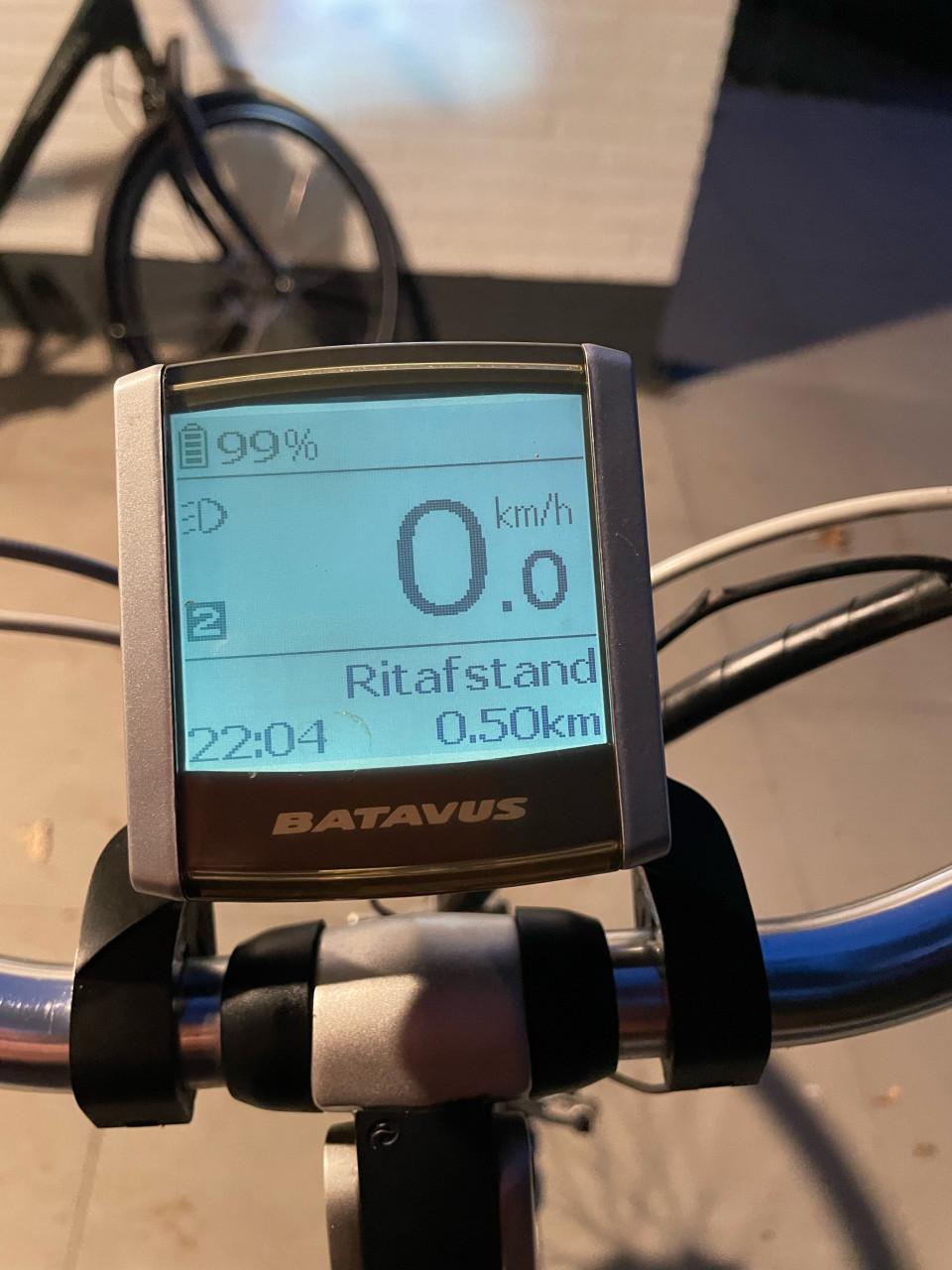 Elektrische damesfiets.
