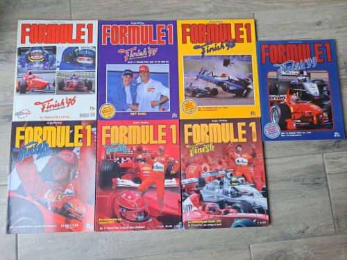 Formule 1 finish jaarboek 1996 tm 2002 van Anjes Verhey